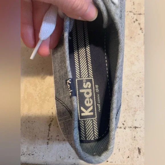 Keds Women's Gray Canvas Sneakers - Picture 9 of 9